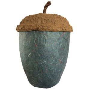 Acorn Design Biodegradable Cremation Ashes Urn – STONE