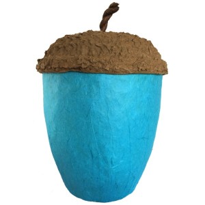 Acorn Design Biodegradable Cremation Ashes Urn – TURQUOISE BLUE