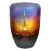 Hand Painted Biodegradable Cremation Ashes Funeral Urn / Casket - Eiffel Tower, Paris, France