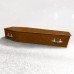 Sparkling Glitter Wooden Coffin – Rustic Brown 