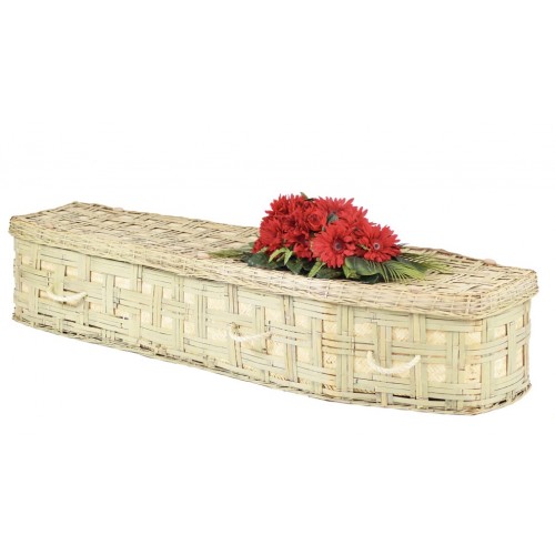 Bamboo Imperial Ecolite Lattice (Traditional Style) Coffin - **Rest In Paradise**