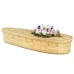 Autumn Gold Natural Soft Bamboo Tribute (Teardrop Curved) Coffin – **100% Natural & Biodegradable**