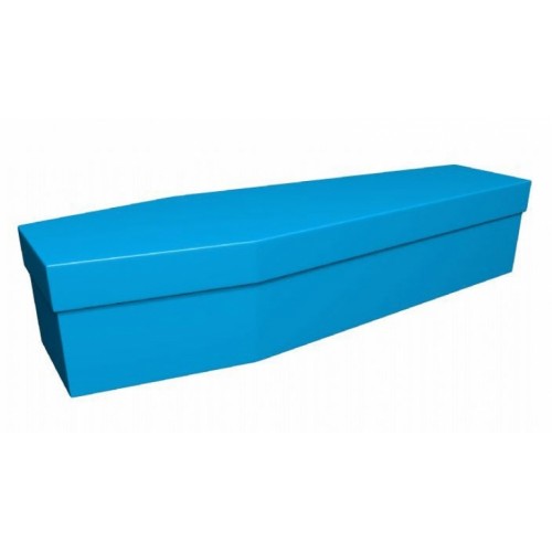Premium Cardboard Coffin – MEDITERRANEAN BLUE