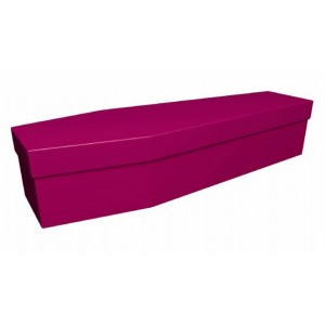 Premium Cardboard Coffin – VIVID PINK