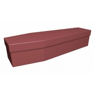 Premium Cardboard Coffin – MAROON