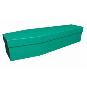 Premium Cardboard Coffin – MEADOW GREEN