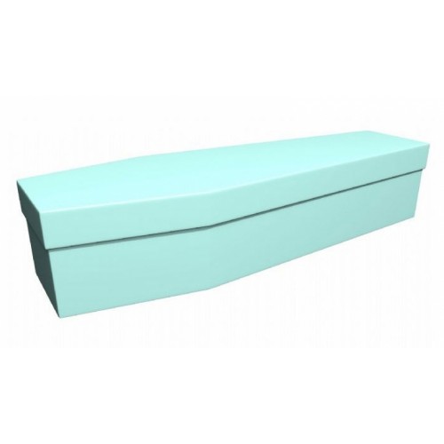Premium Cardboard Coffin – ICY BLUE