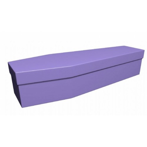 Premium Cardboard Coffin – CALM LILAC