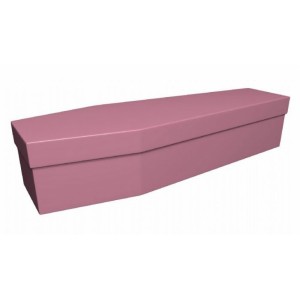 Premium Cardboard Coffin – VELOUR PINK