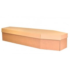 Economy Cardboard Coffin  - Cheapest Prices & Great Value for a Budget Funeral - Suitable to Decorate