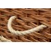 English Spring Meadow Wicker / Willow (Oval) Coffin – Creamy White & Natural