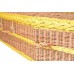 English Wicker / Willow Imperial Traditional Coffin – ANTIQUE & SUNFLOWER YELLOW