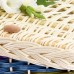 English Spring Meadow Wicker / Willow (Traditional) Coffin – Creamy White & Shining Rainbow