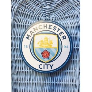 Your Football Team Colours - Wicker / Willow Coffins – Example MANCHESTER CITY FOOTBALL CLUB