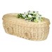 Baby, Infant & Child Creamy White (Oval Shape) Wicker / Willow Coffins