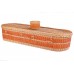 English Wicker / Willow Imperial Oval Coffin – Natural Buff & Saville Orange