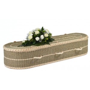 Premium Wild Pineapple Imperial Eco Elite (Oval Style) Coffin - **World Fair Trade Producer**