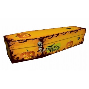Trick or Treat – Abstract & Creative Design Picture Coffin
