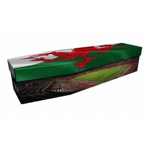 I Am Rugby # I Am Wales – Sports & Hobbies Design Picture Coffin