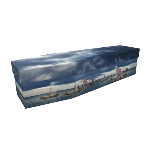 Viking Voyage – Abstract & Creative Design Picture Coffin