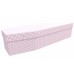Pretty Pink Polka Dot Fashion Style Pattern – Abstract & Creative Design Picture Coffin 