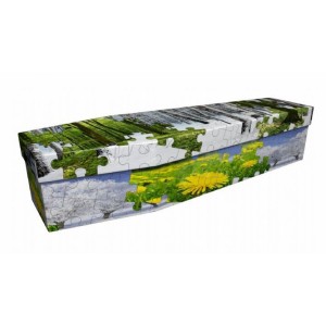All Seasons Jigsaw Puzzle – Abstract & Creative Design Picture Coffin