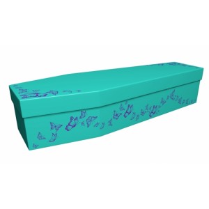 Spread Your Wings & Fly (Butterflies) - Animal & Pet Design Picture Coffin