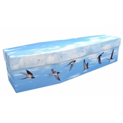 Swallows Flight - Animal & Pet Design Picture Coffin