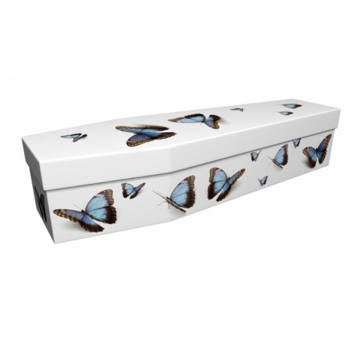 Blue Butterfly – Animal & Pet Design Picture Coffin