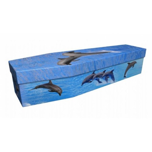 Dolphins – Animal & Pet Design Picture Coffin