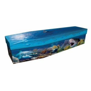 Great White Shark – Animal & Pet Design Picture Coffin