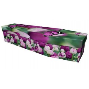 The Butterfly - Premium Cardboard Picture Coffin