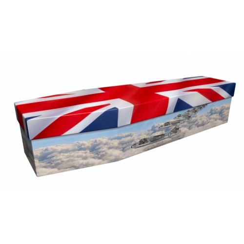 UNION JACK RAF (Reach for the Sky) - Flag Design Picture Coffin