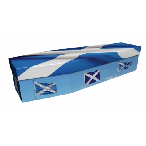 SCOTLAND (St Andrew Scottish Saltire) - Flag Design Picture Coffin