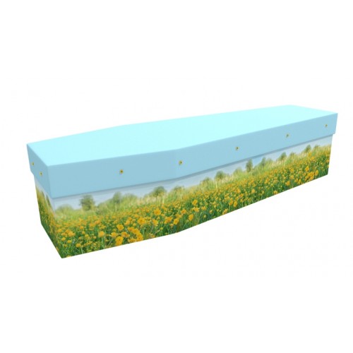 Buttercup Meadow - Floral Design Picture Coffin