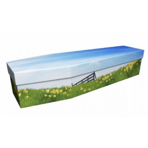 Field of Golden Daffodils – Floral Design Picture Coffin