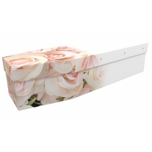 Loved Beautiful Roses - Floral Design Picture Coffin