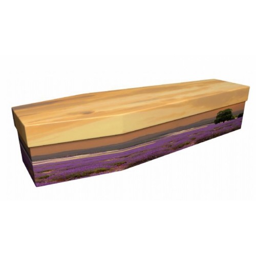 Purple Passion (Lavender) - Floral Design Picture Coffin