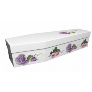 Serenity Rose - Floral Design Picture Coffin