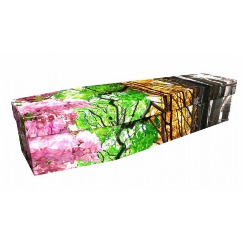 Seasons & Blooms - Floral Design Picture Coffin