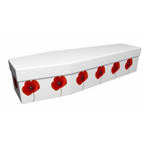 Tall Poppies - Floral Design Picture Coffin