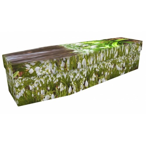 Woodland Snowdrops - Floral Design Picture Coffin