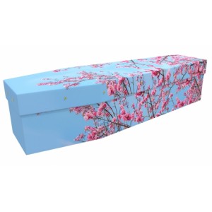 Hello March - Floral Design Picture Coffin