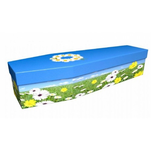 Summertime Daisies - Floral Design Picture Coffin