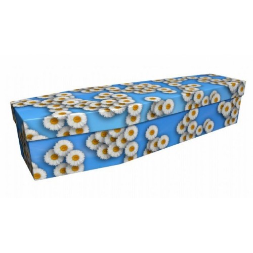 Innocence, Purity, True Love (Daisies) - Floral Design Picture Coffin