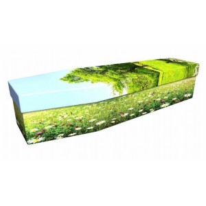 Among The Wildflowers - Floral Design Picture Coffin