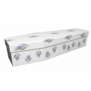 Wisteria Flowers - Floral Design Picture Coffin