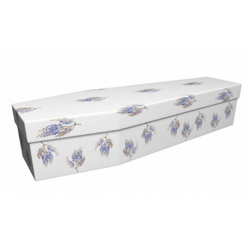 Wisteria Flowers - Floral Design Picture Coffin