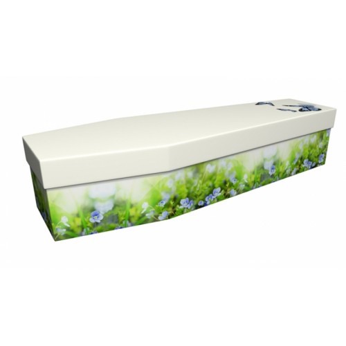 Forget Me Not – Floral Design Picture Coffin