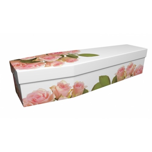 Pink Roses – Floral Design Picture Coffin